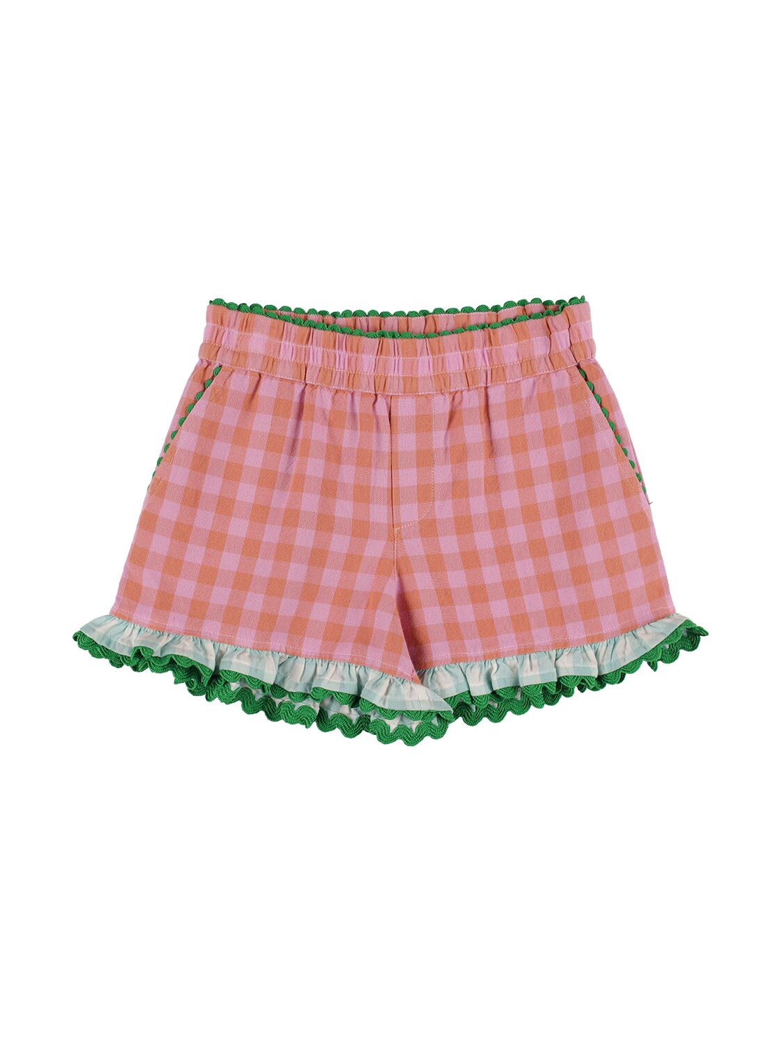 Stella Mccartney Kids' Shorts Aus Baumwollpopeline In Pink,orange