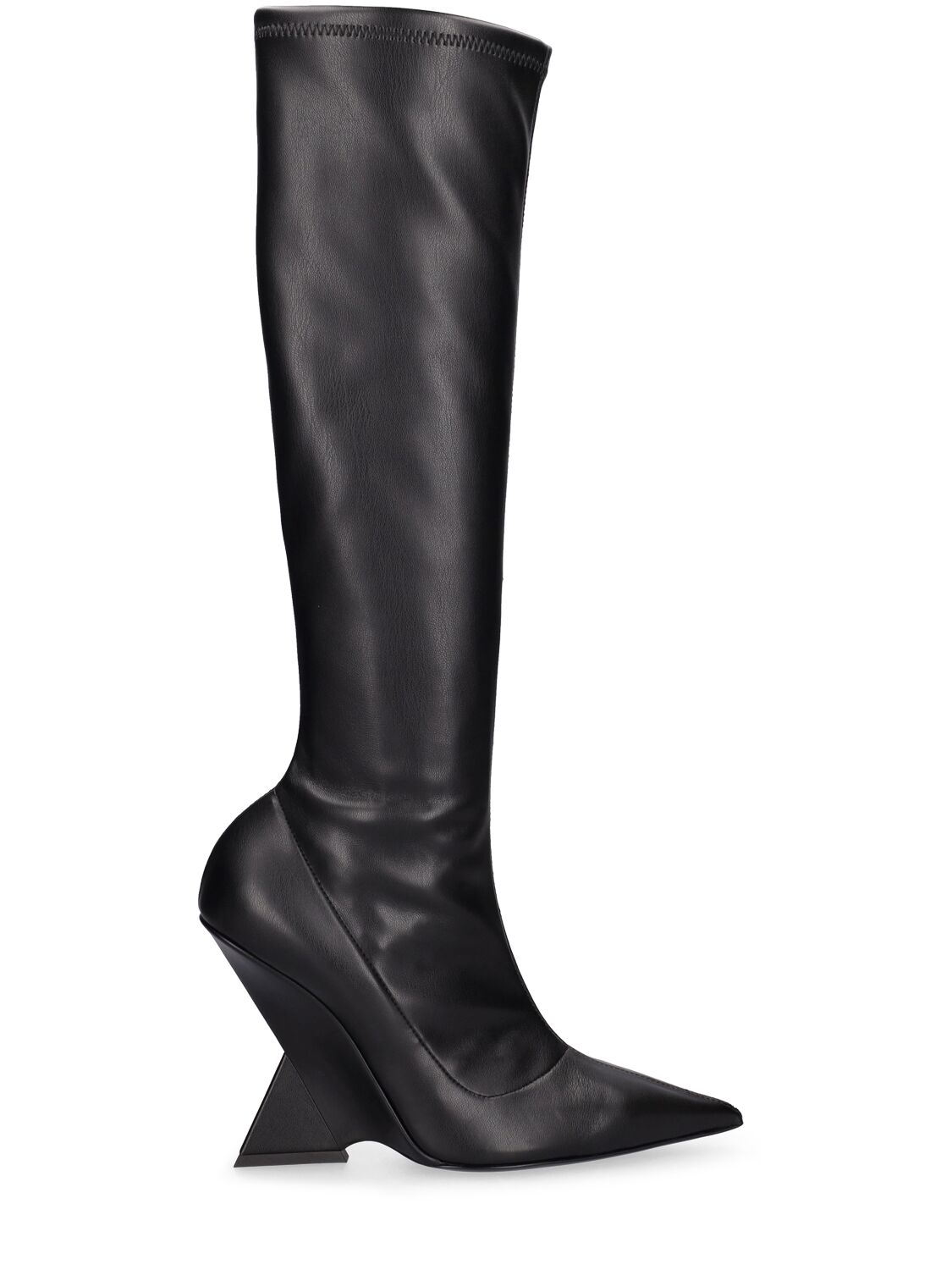 Image of 105mm Cheope Faux Leather Tall Boots