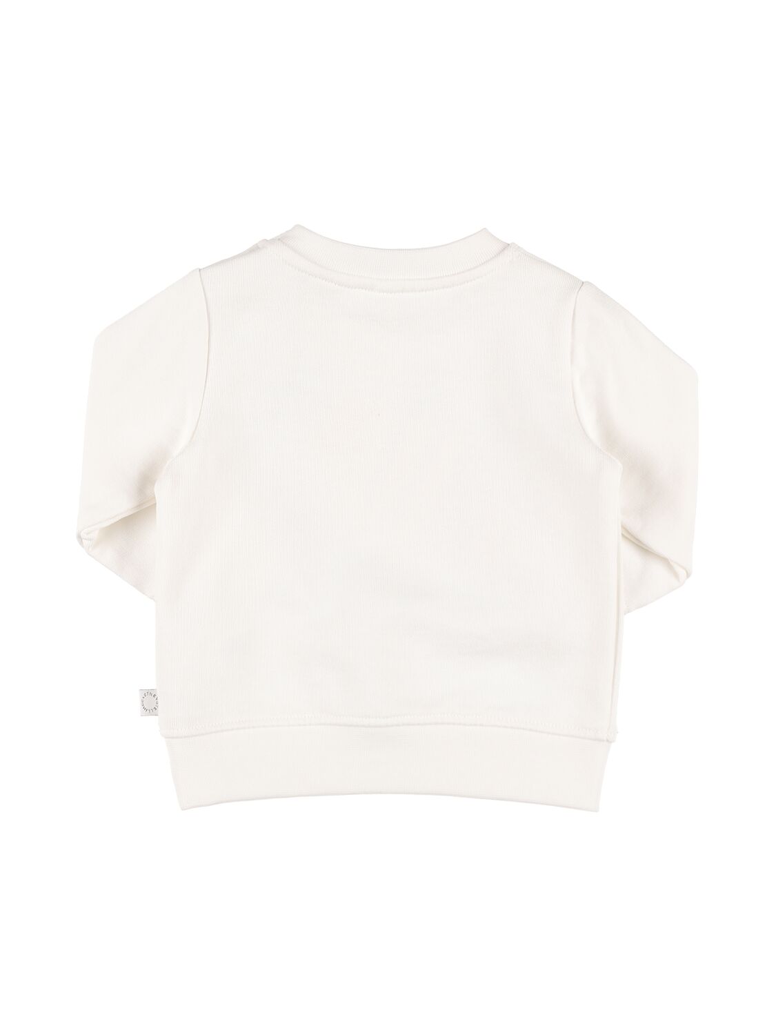 Shop Stella Mccartney Organic Cotton Printed Sweatshirt In White