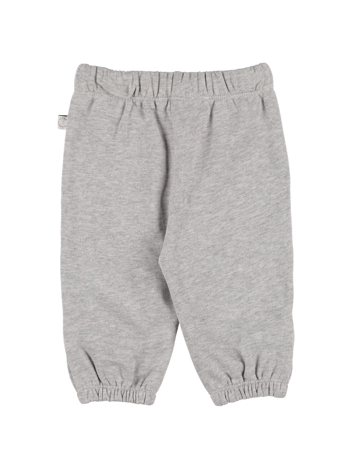 Shop Stella Mccartney Printed Organic Cotton Sweatpants In Grey