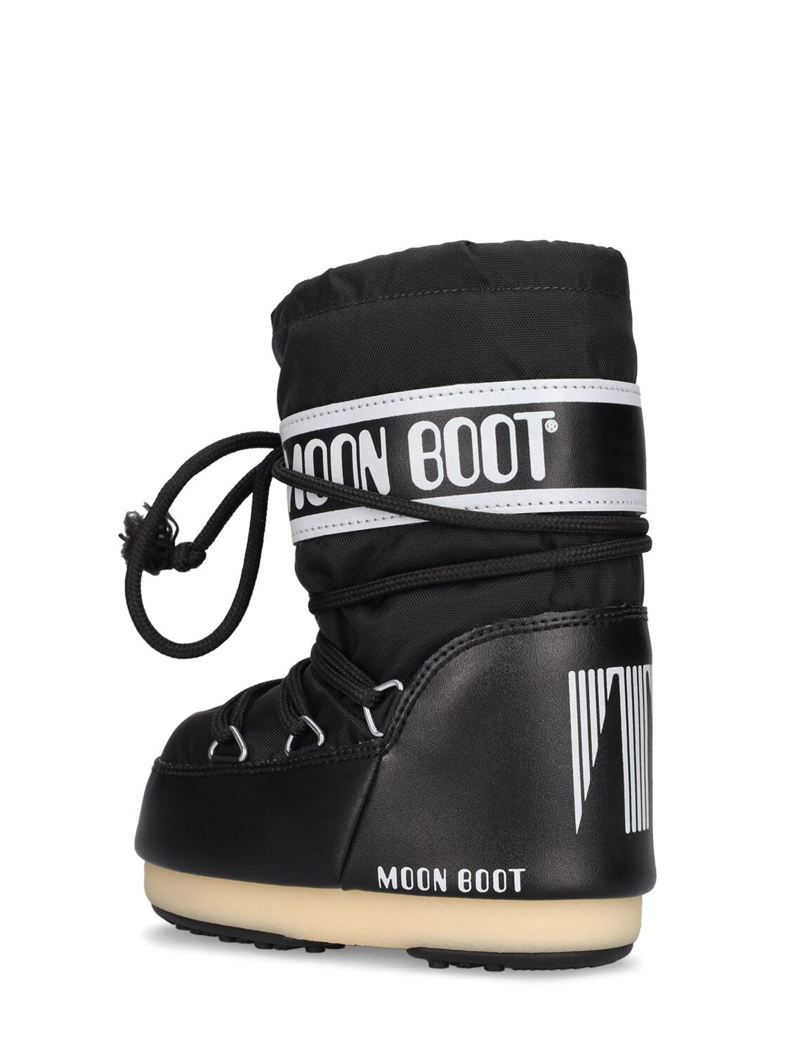 Shop Moon Boot Icon Tall Nylon Snow Boots In Black