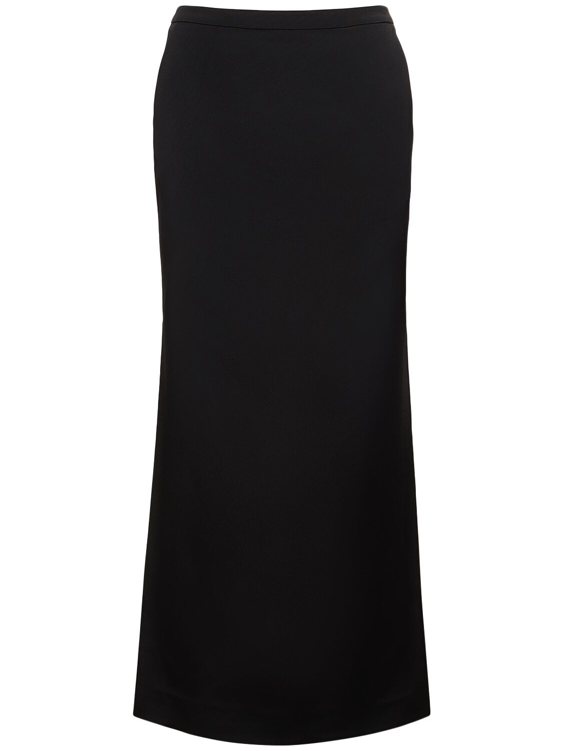 Shop Dolce & Gabbana Stretch Cady Pencil Midi Skirt In Black
