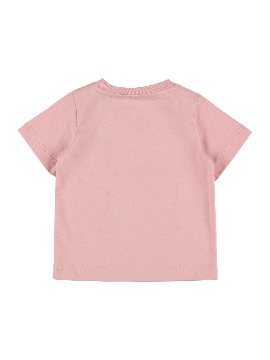 Shop Stella Mccartney Organic Cotton Jersey Printed T-shirt In Pink