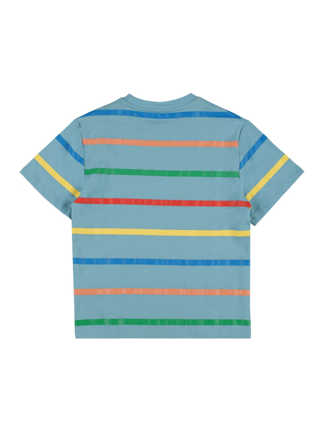 Shop Stella Mccartney Printed Organic Cotton Jersey T-shirt In Multicolor
