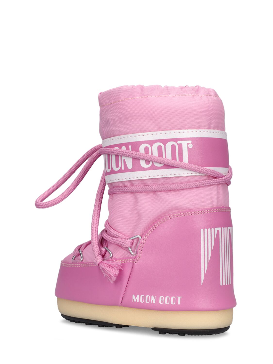 Shop Moon Boot Icon Tall Nylon Snow Boots In Pink