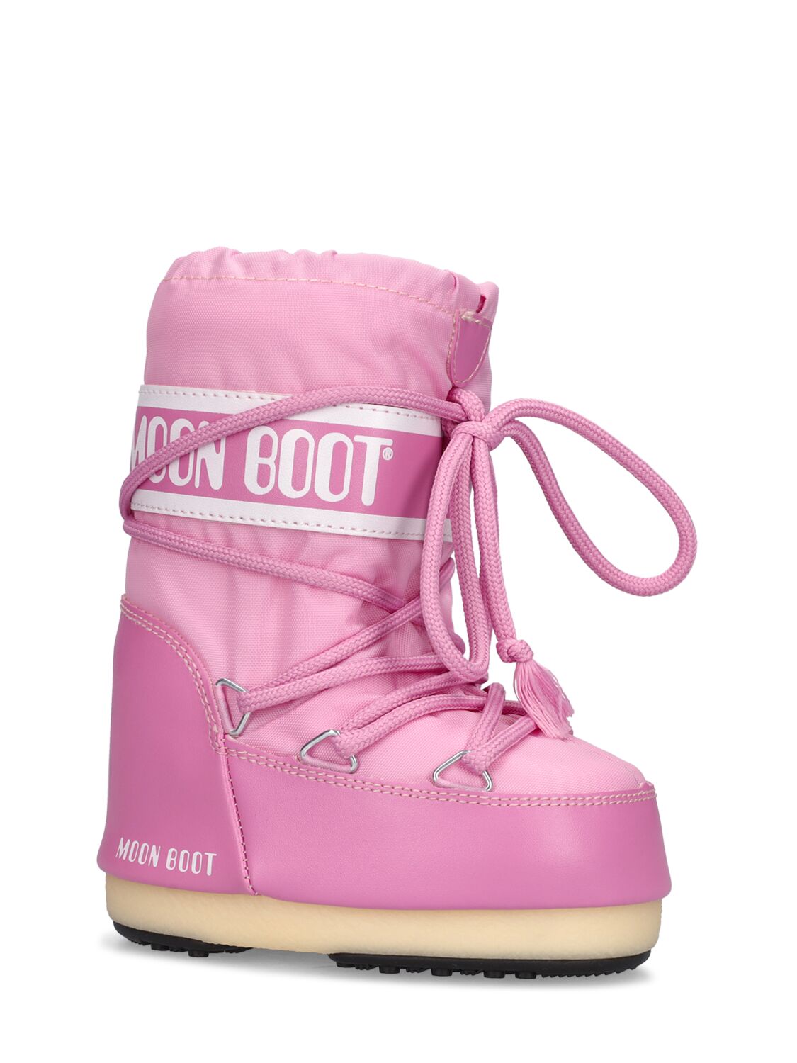 Shop Moon Boot Icon Tall Nylon Snow Boots In Pink