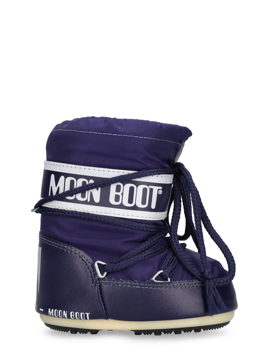 Shop Moon Boot Icon Nylon Ankle Snow Boots In Navy
