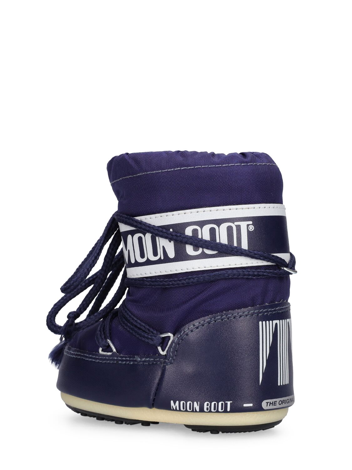 Shop Moon Boot Icon Nylon Ankle Snow Boots In Navy