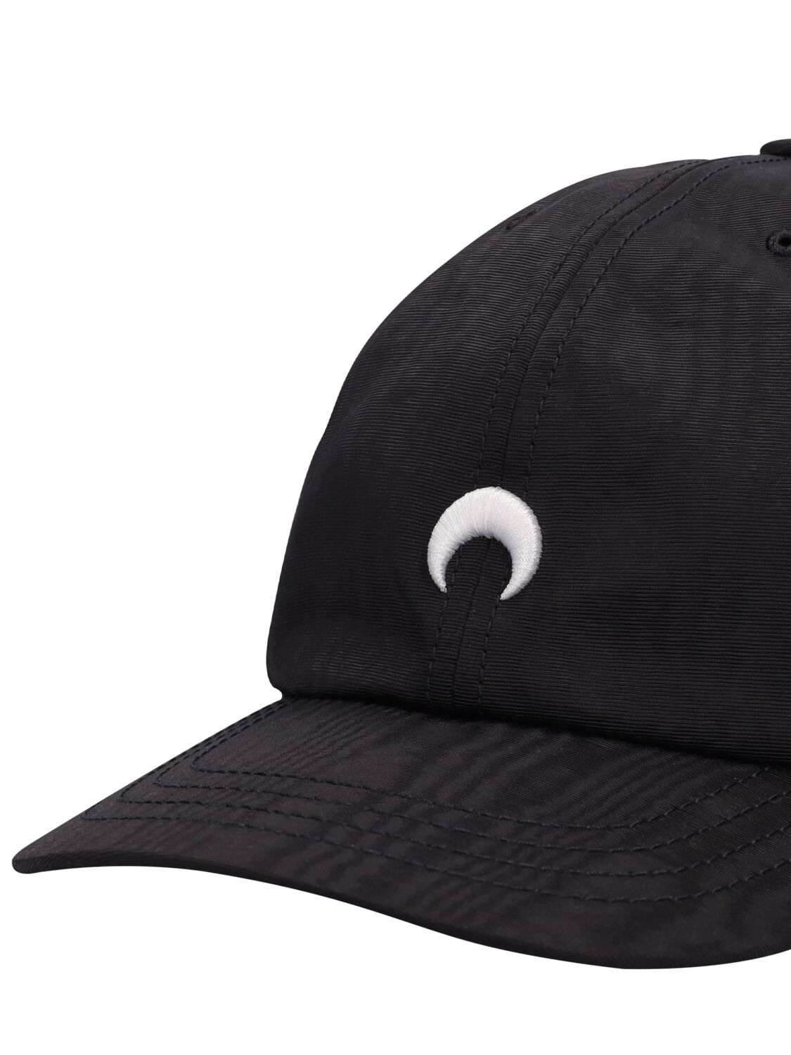 Shop Marine Serre Regenerated Moiré Baseball Cap In Black