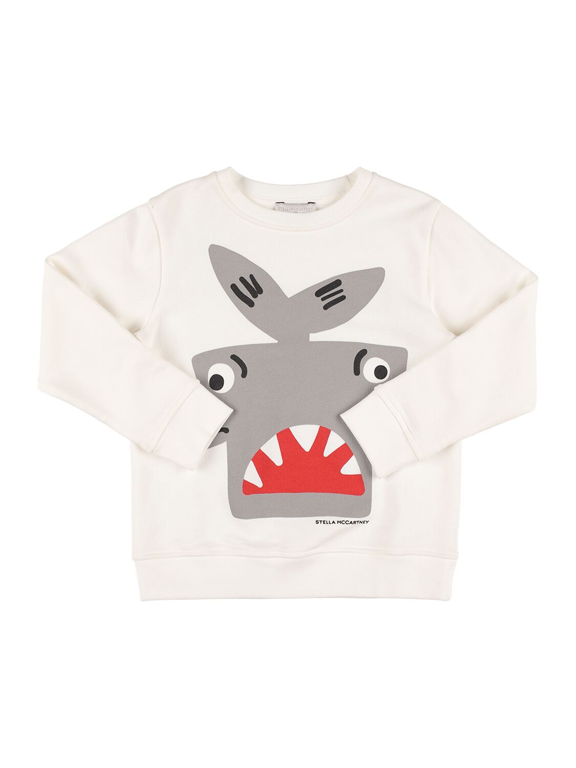 Image of Shark Print Organic Cotton Sweatshirt