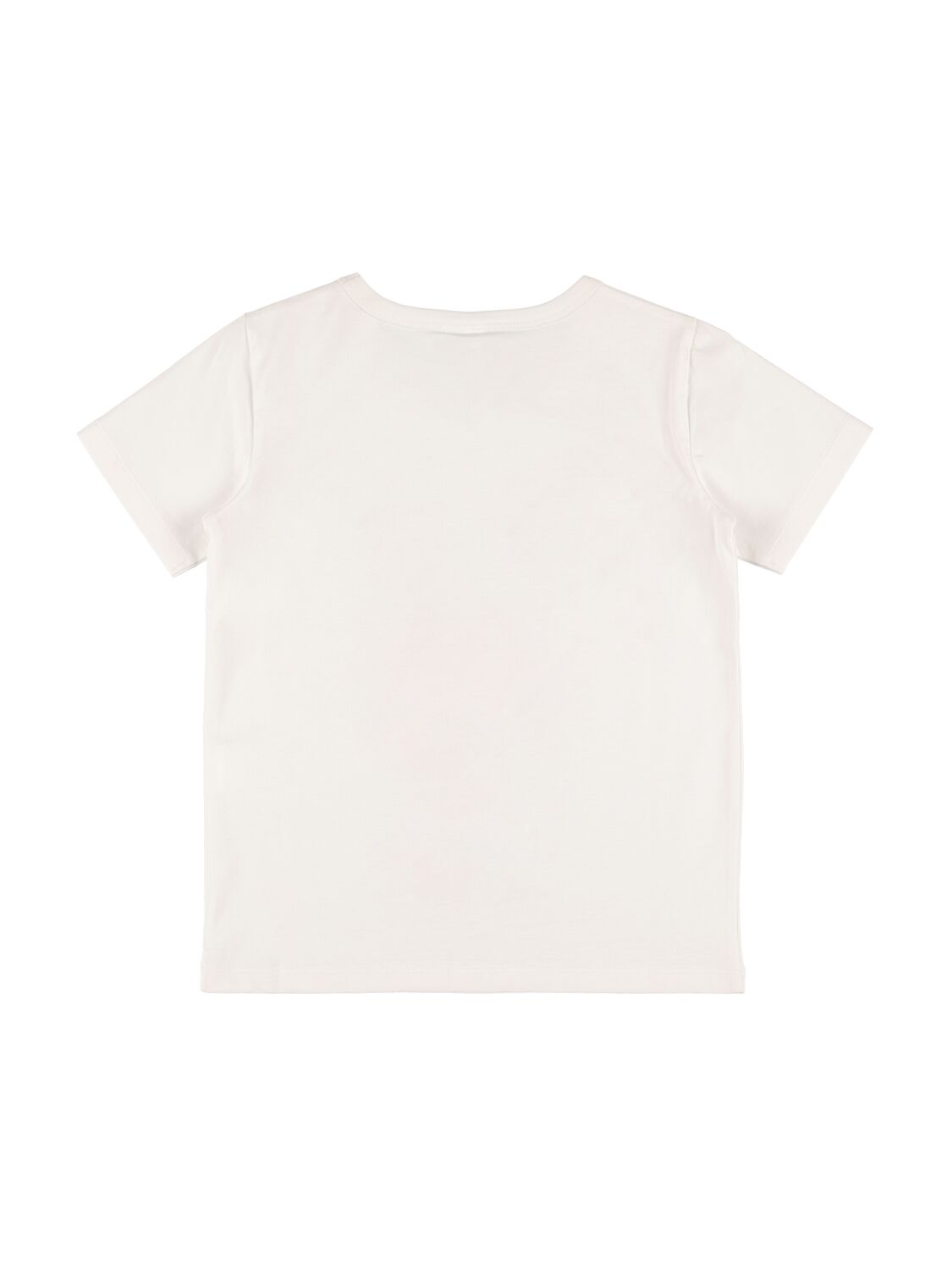 Shop Stella Mccartney Organic Cotton Printed T-shirt In White