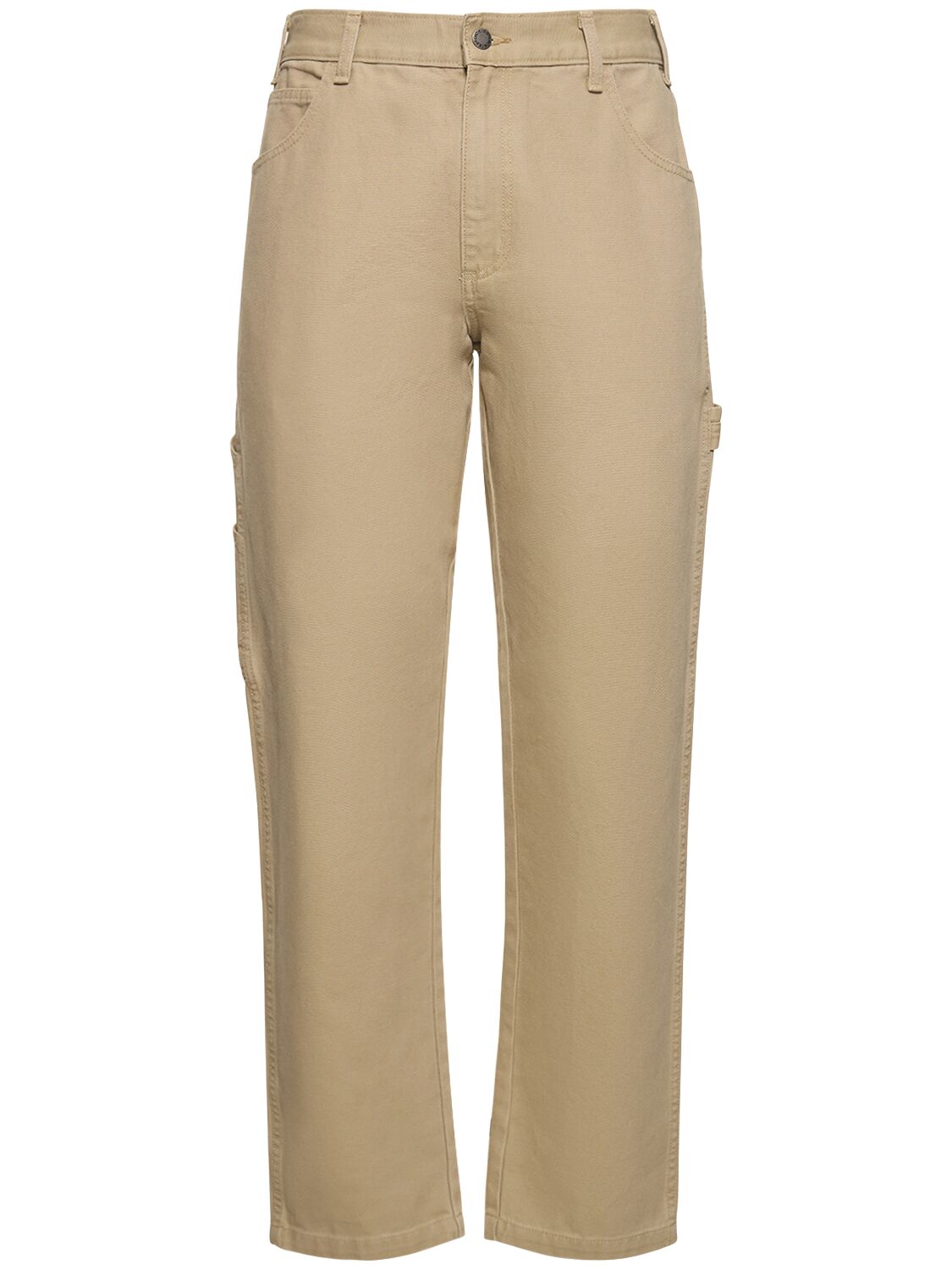 Dickies Duck Cotton Canvas Carpenter Trousers In Sand