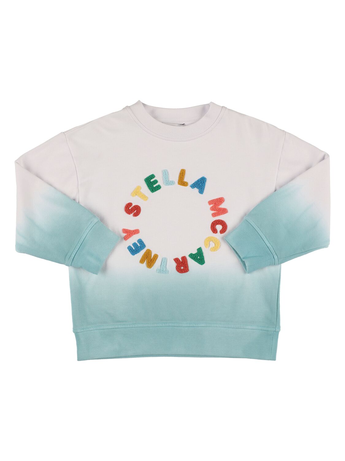 Stella Mccartney Kids' Degradé Acrylic & Wool Knit Sweater In Bunt