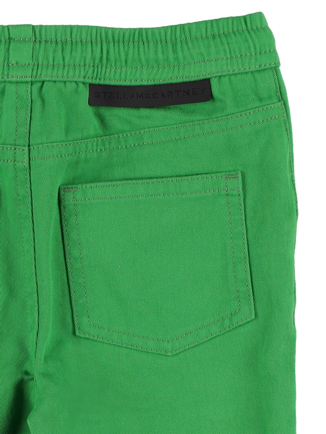 Shop Stella Mccartney Organic Cotton Jersey Pants In Grün