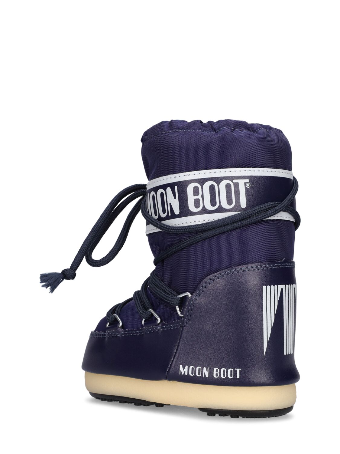 Shop Moon Boot Icon Tall Nylon Snow Boots In Navy