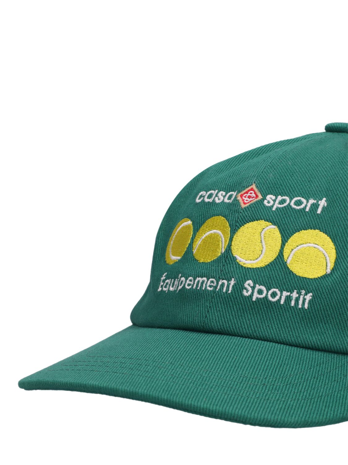 Shop Casablanca Casa Sport Embroidered Baseball Cap In Green