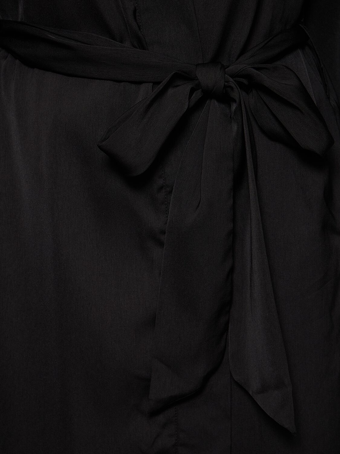 Shop Bluebella Marseille Luxury Satin Robe In Black
