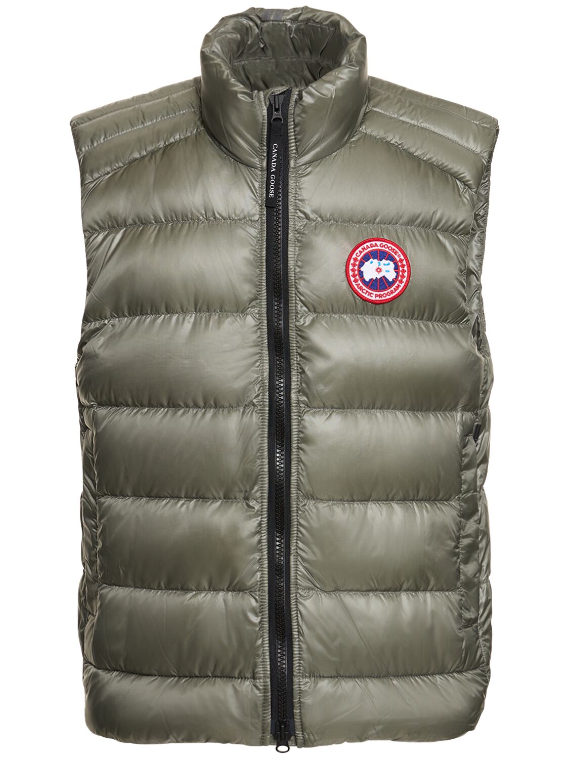 Shop Canada Goose Crofton Recycled Nylon Down Vest In Sagebrush