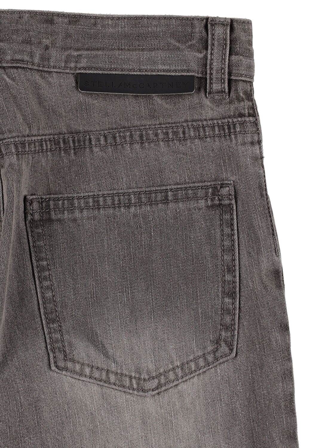 Shop Stella Mccartney Stretch Organic Cotton Denim Jeans In Grau