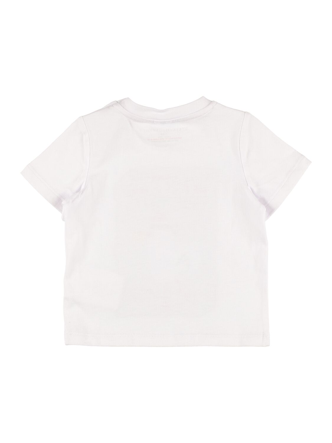 Shop Stella Mccartney Printed Organic Cotton Jersey T-shirt In White