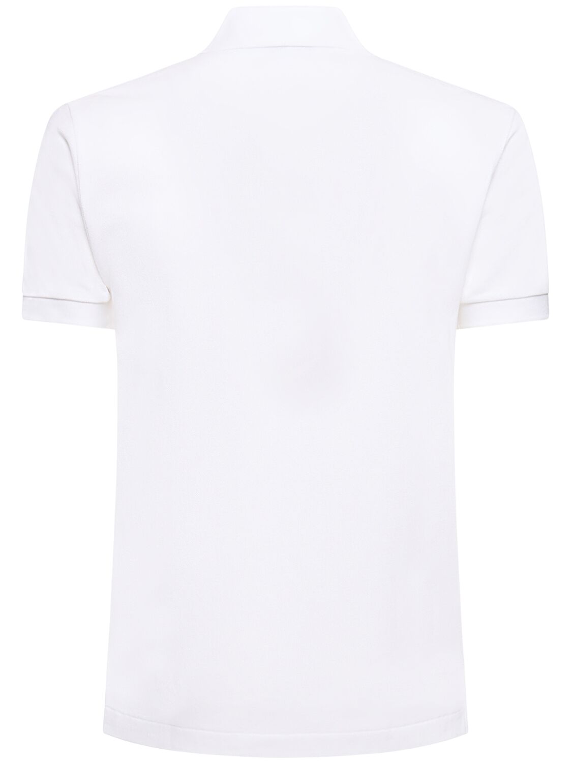 Shop Comme Des Garçons Play Play Logo Cotton Polo In White