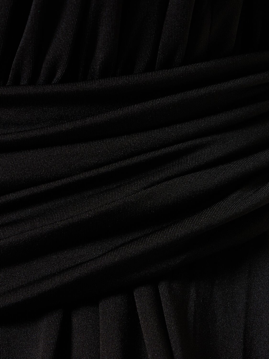 Shop Altuzarra Delphi Draped Jersey Long Dress In Black