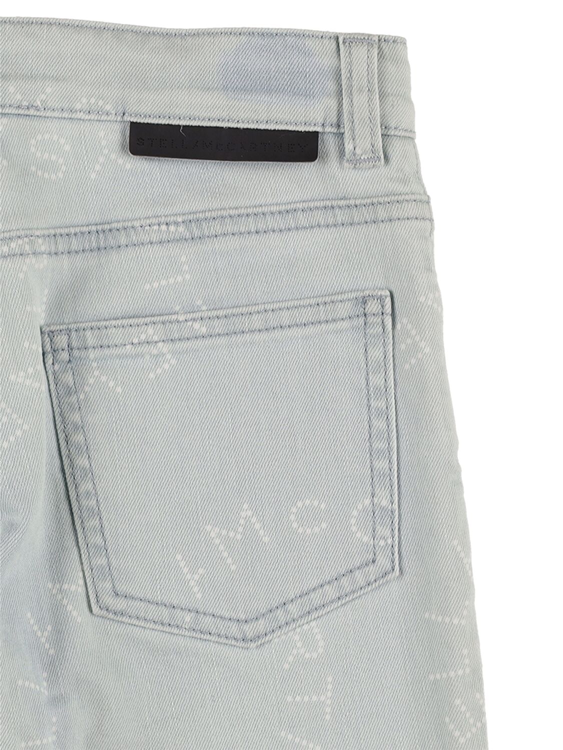 Shop Stella Mccartney Stretch Organic Cotton Denim Jeans In Hellblau