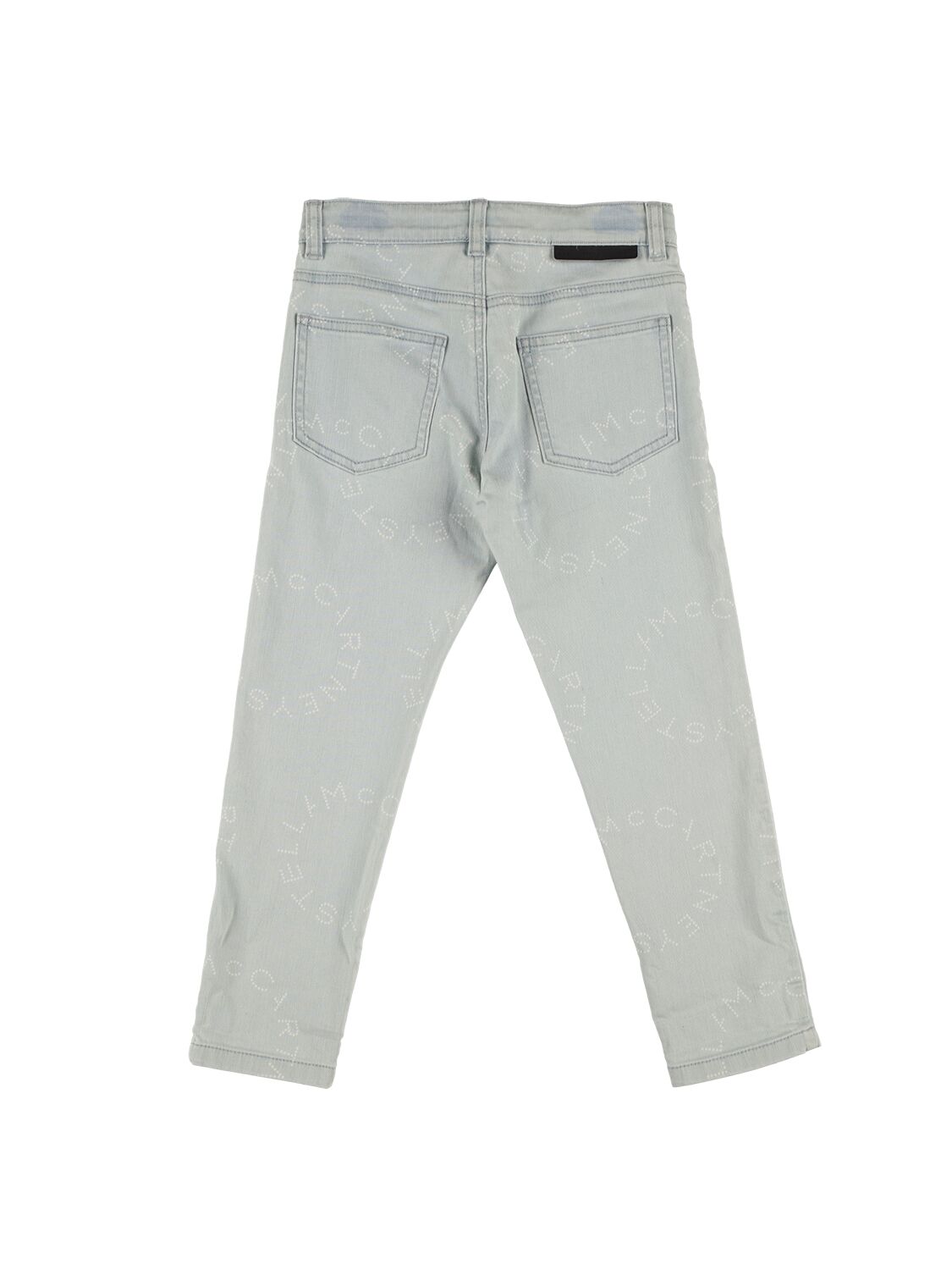 Shop Stella Mccartney Stretch Organic Cotton Denim Jeans In Hellblau
