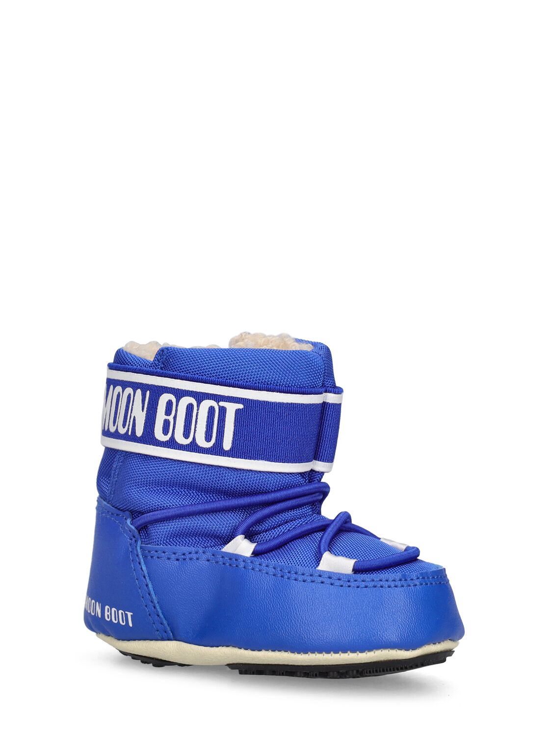 Shop Moon Boot Crib Nylon Ankle Snow Boots In 블루