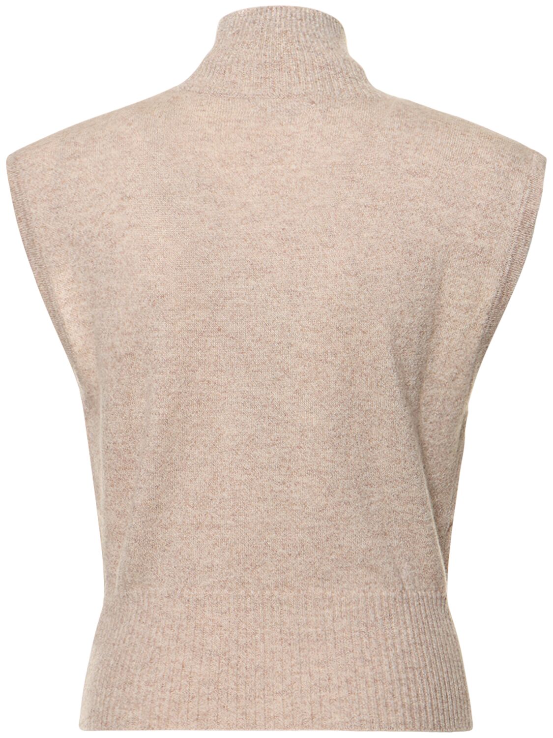 Shop Reformation Arco Sleeveless Cashmere Sweater In Beige