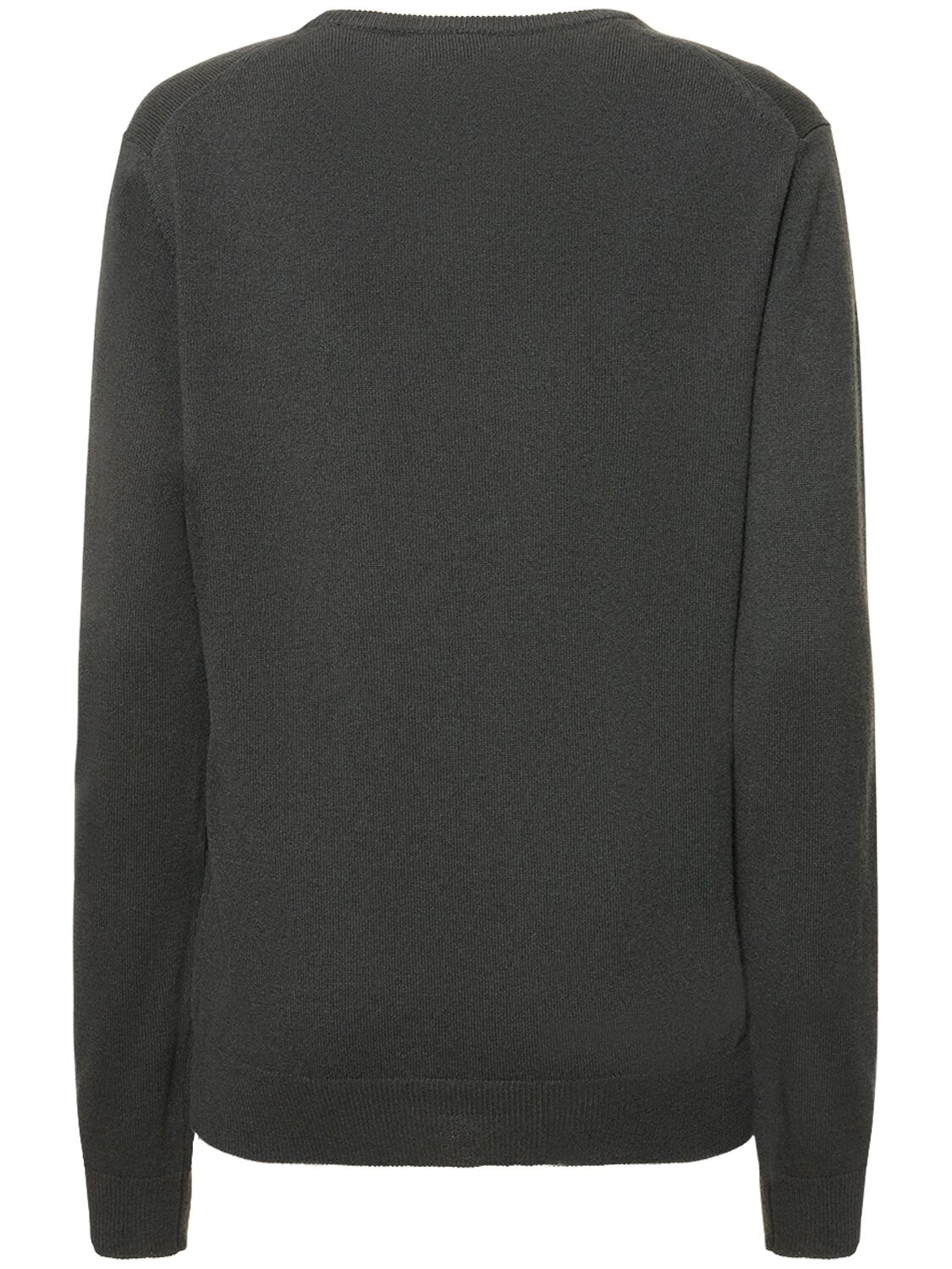 Shop Annagreta Lorenzo Cashmere Crewneck Sweater In Grey