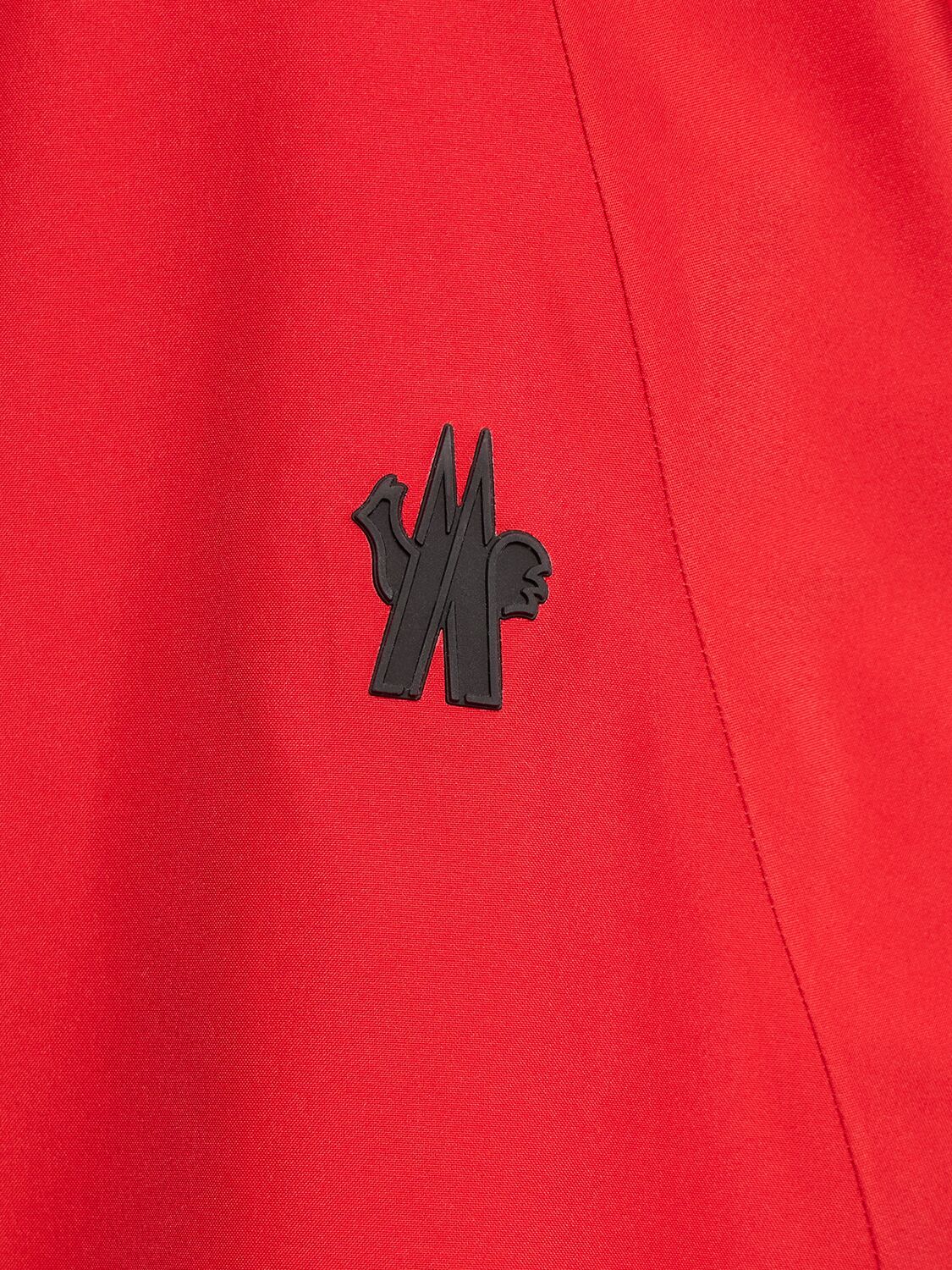 Shop Moncler Lapaz Gore-tex Nylon Ski Jacket In Red