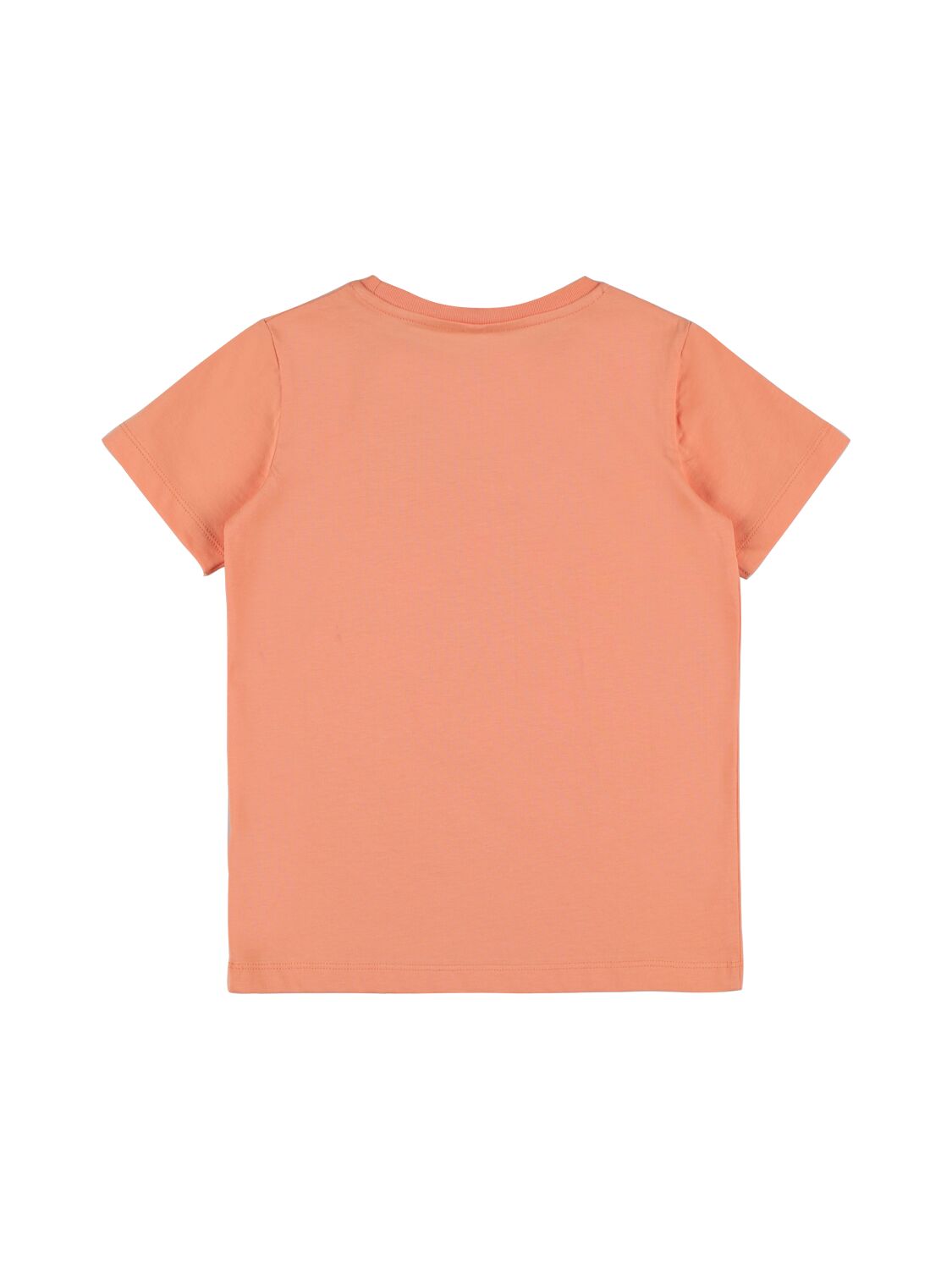Shop Stella Mccartney Organic Cotton Printed T-shirt In Orange