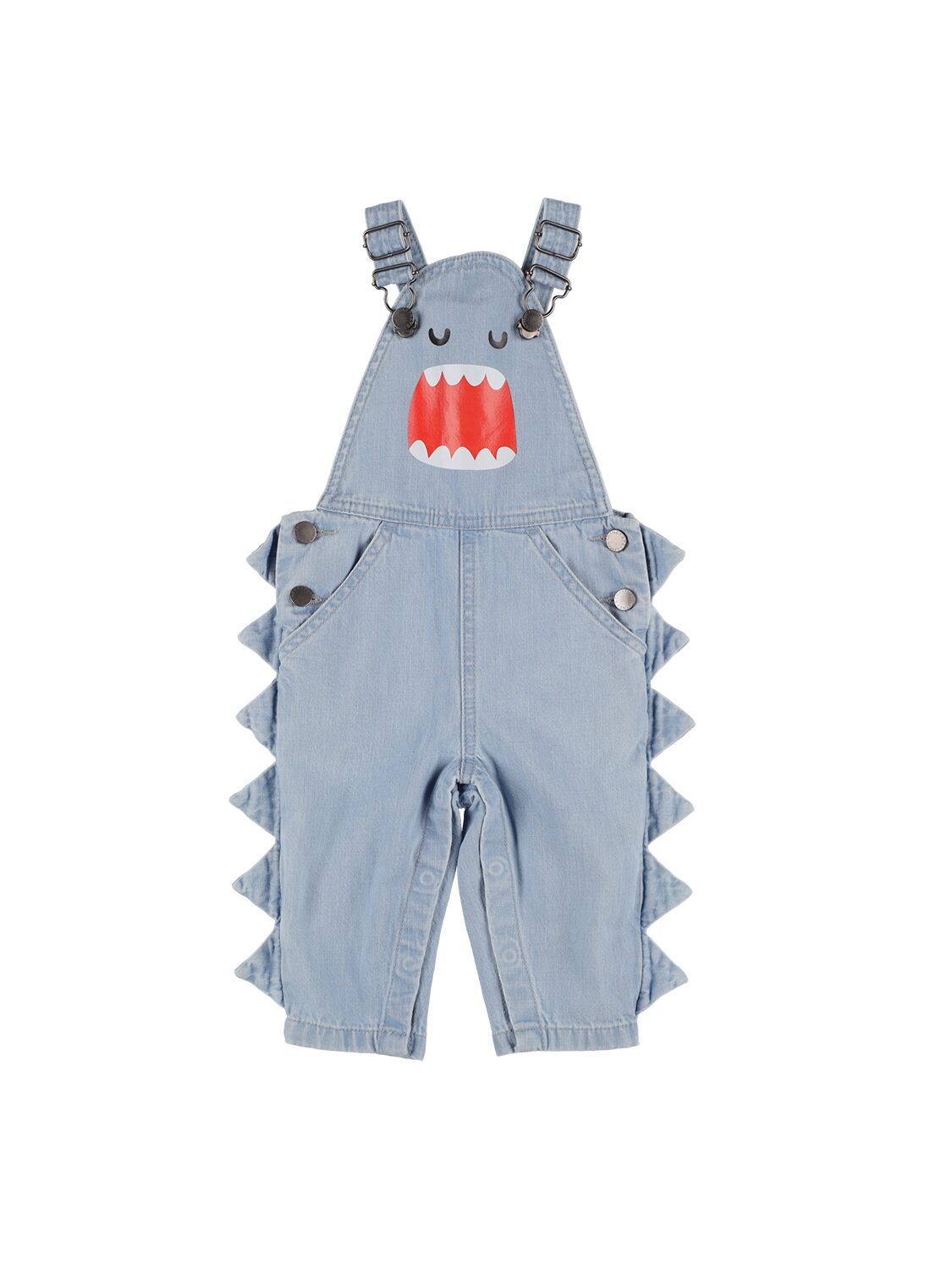 Image of Printed Organic Cotton Chambray Jumpsuit