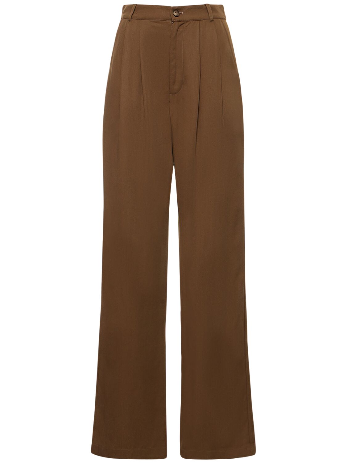 Reformation Mason Tencel Trousers In Brown