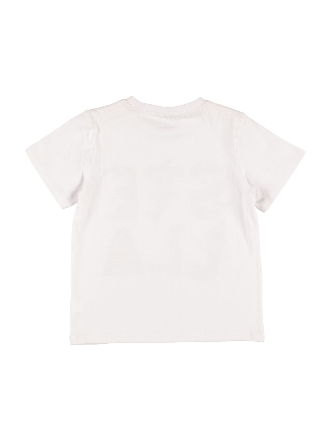 Shop Stella Mccartney Printed Organic Cotton Jersey T-shirt In White