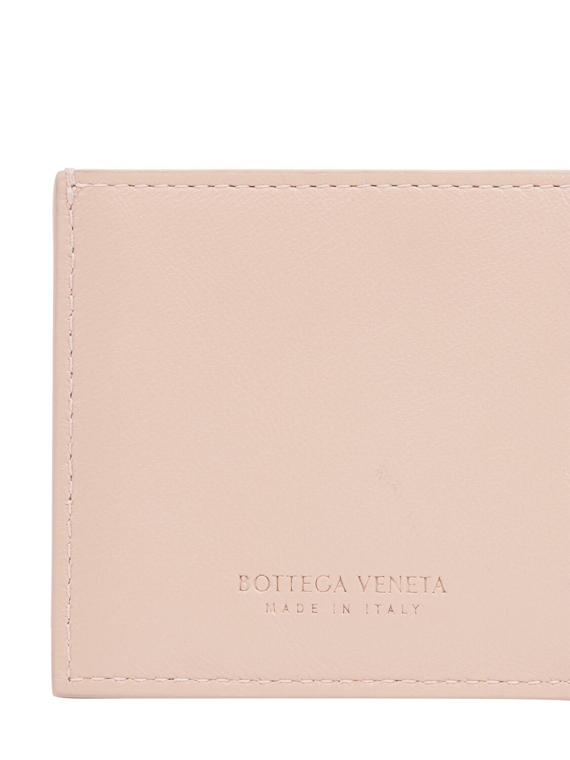 Shop Bottega Veneta Cassette Leather Credit Card Case In Lotus