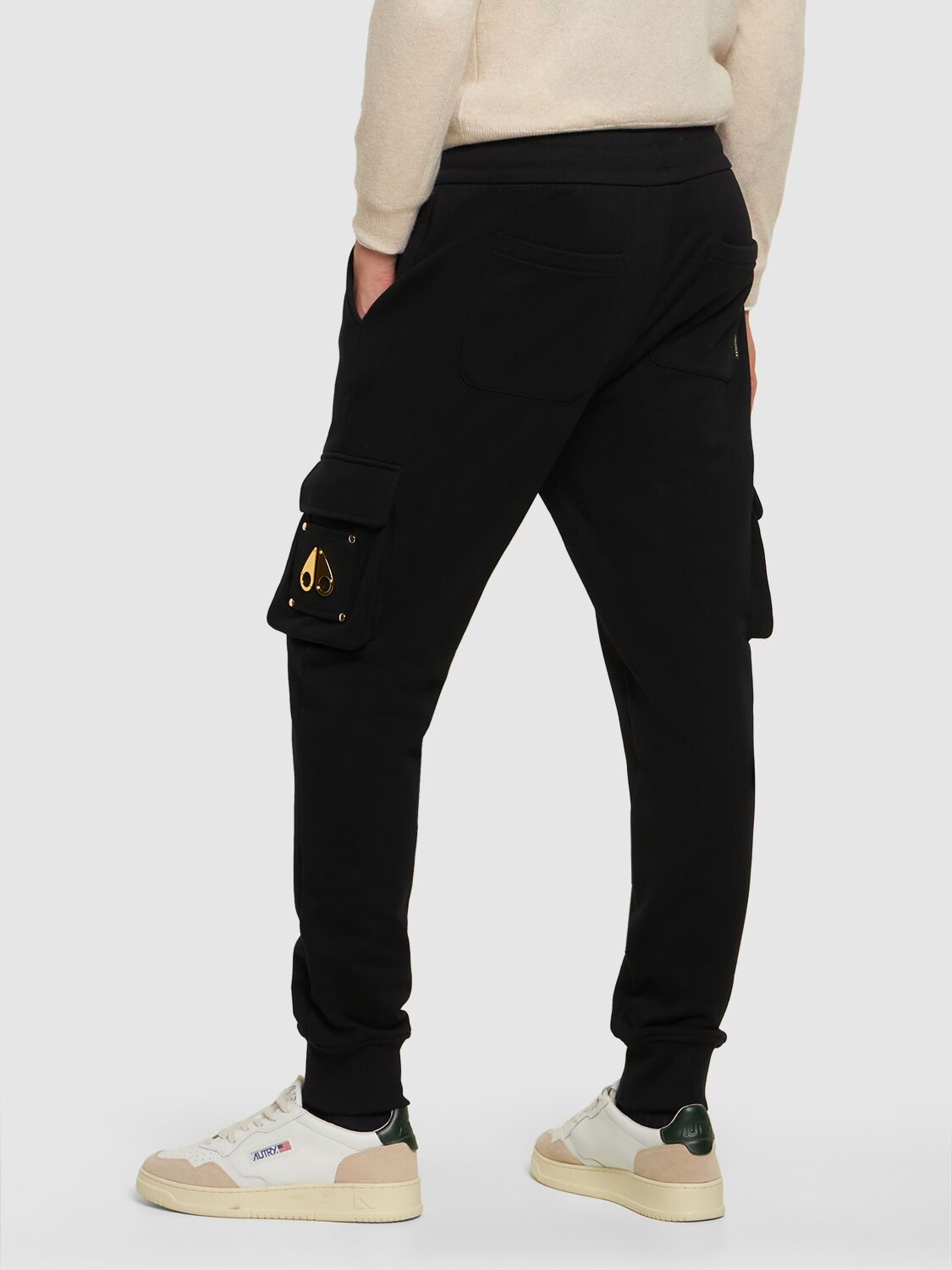 Shop Moose Knuckles Clemont Cargo Joggers In Black