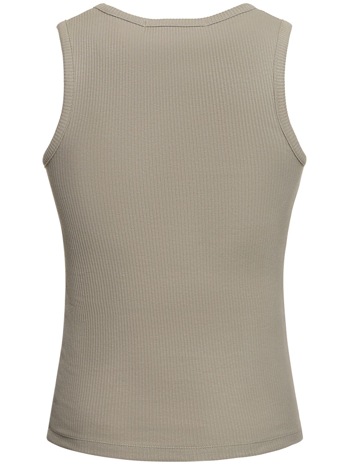 Shop Seventh Ribbed Tank Top In Cement Sage
