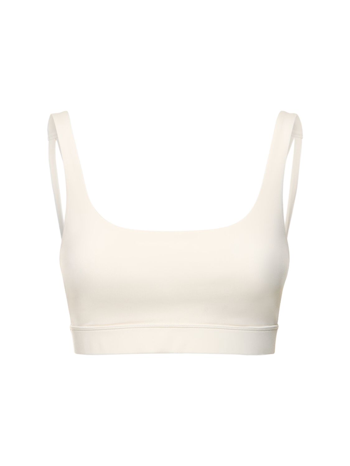 Girlfriend Collective Andy Stretch Tech Bra Top In White