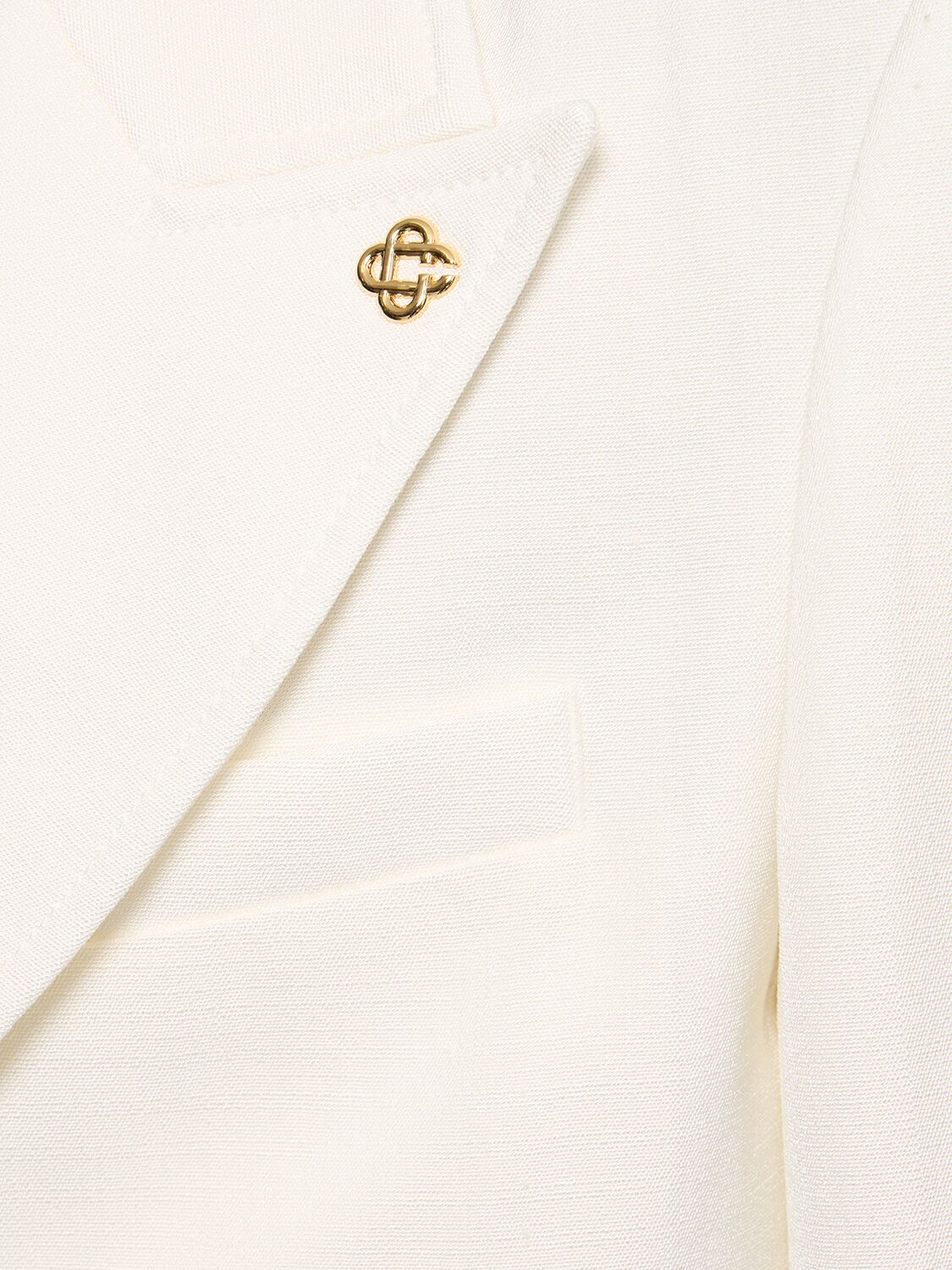 Shop Casablanca Wool Gradient Jacket In Off White
