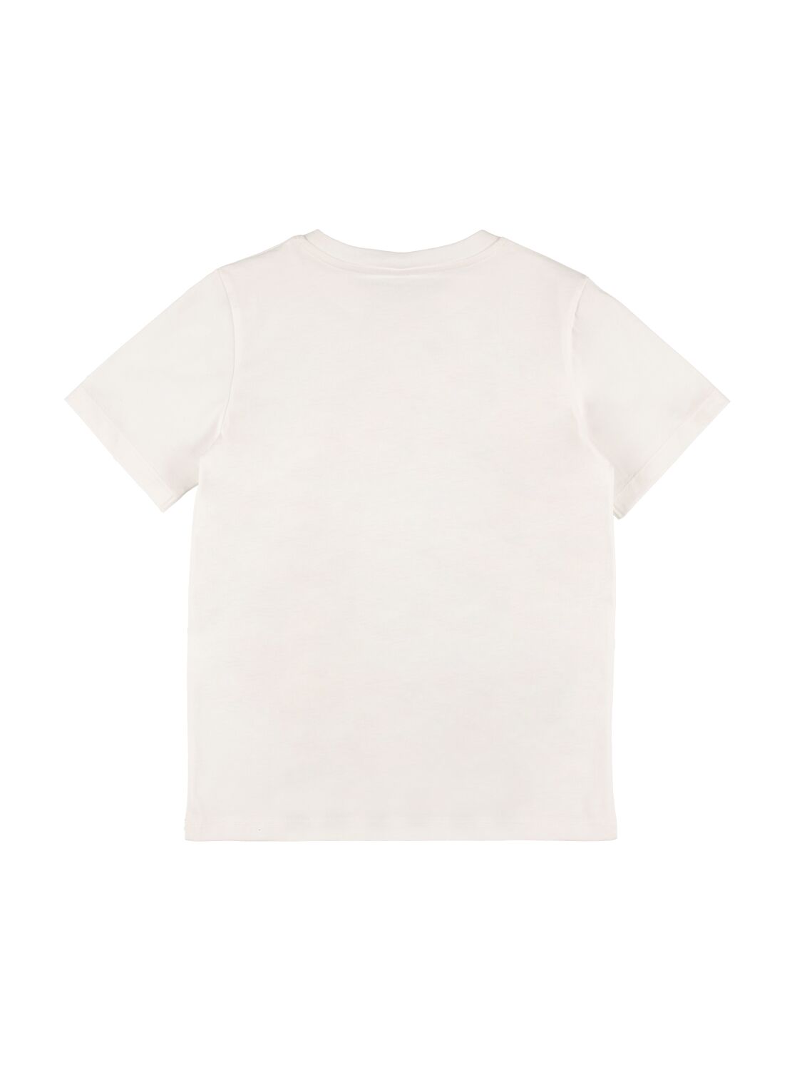 Shop Stella Mccartney Printed Cotton Jersey T-shirt In Weiss