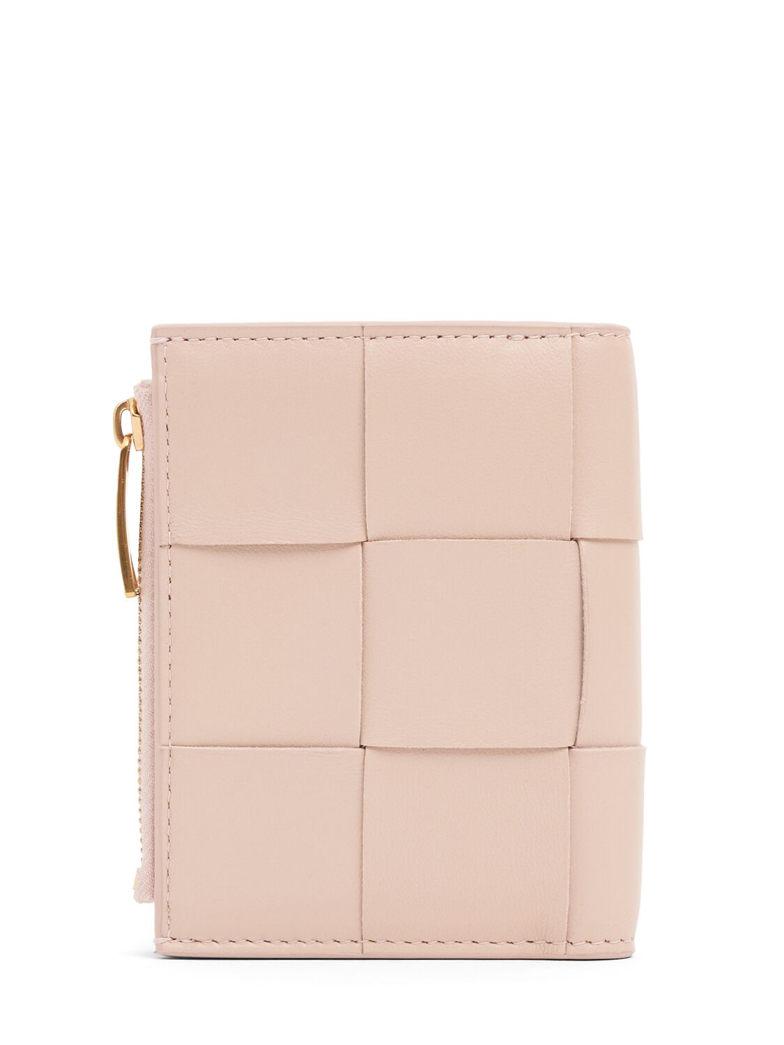 Shop Bottega Veneta Small Cassette Bi-fold Zip Wallet In Lotus