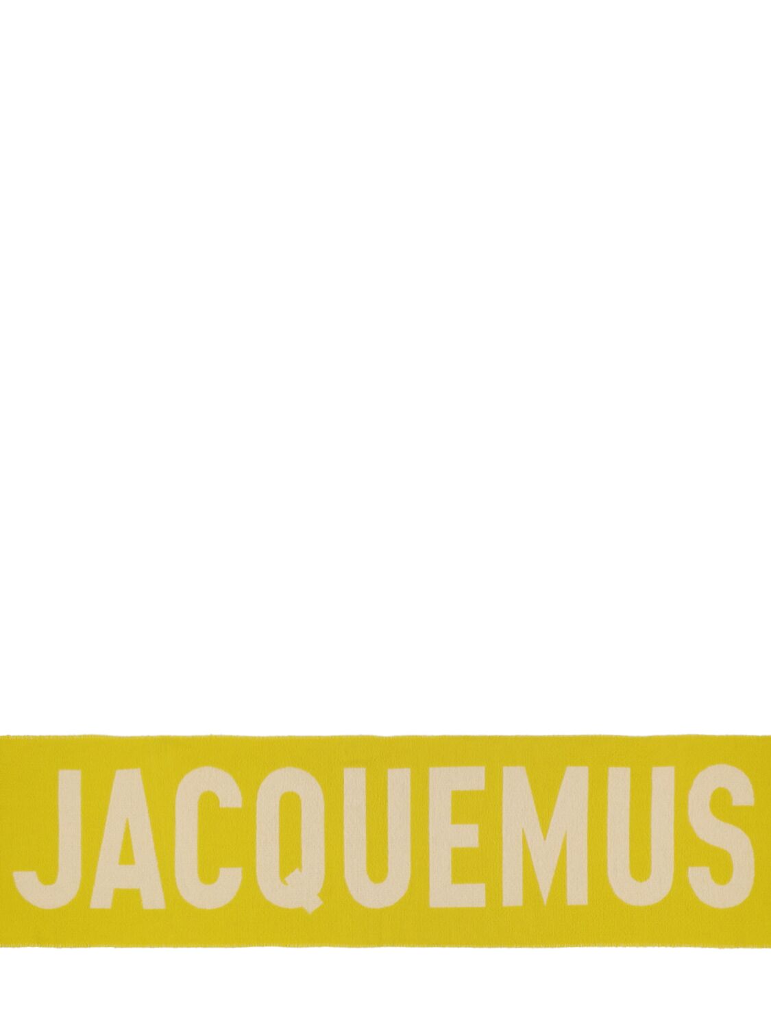 Shop Jacquemus L'echarpe  Scarf In Yellow