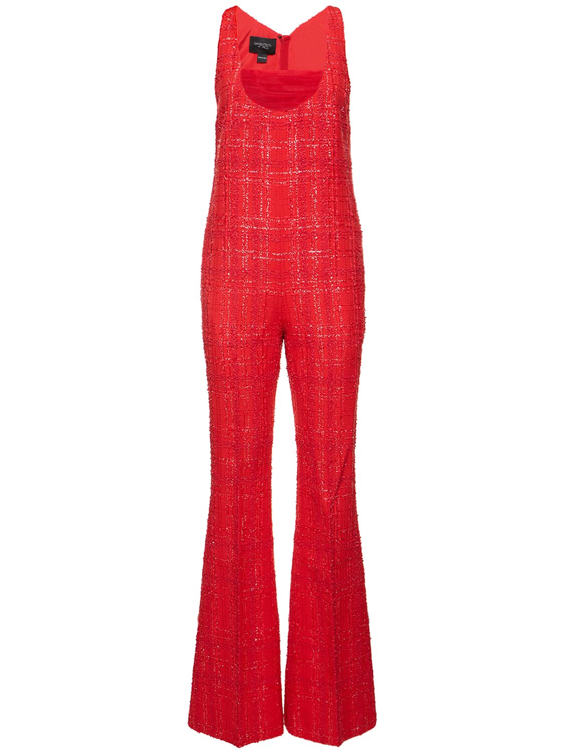Lurex Tweed Sleeveless Jumpsuit – WOMEN > CLOTHING > JUMPSUITS & ROMPERS