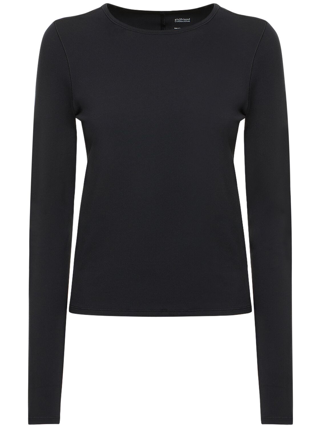 Girlfriend Collective Reset Stretch Fitted Top In Black