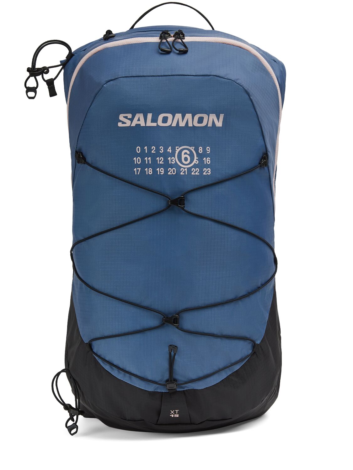 Mm6 Maison Margiela Mm6 X Salomon Xt 15 Nylon Backpack In Sea,black