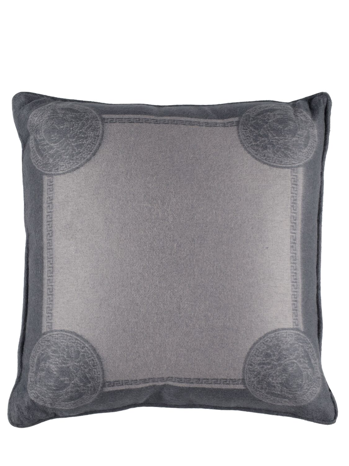 Shop Versace Medusa Cushion In Stone