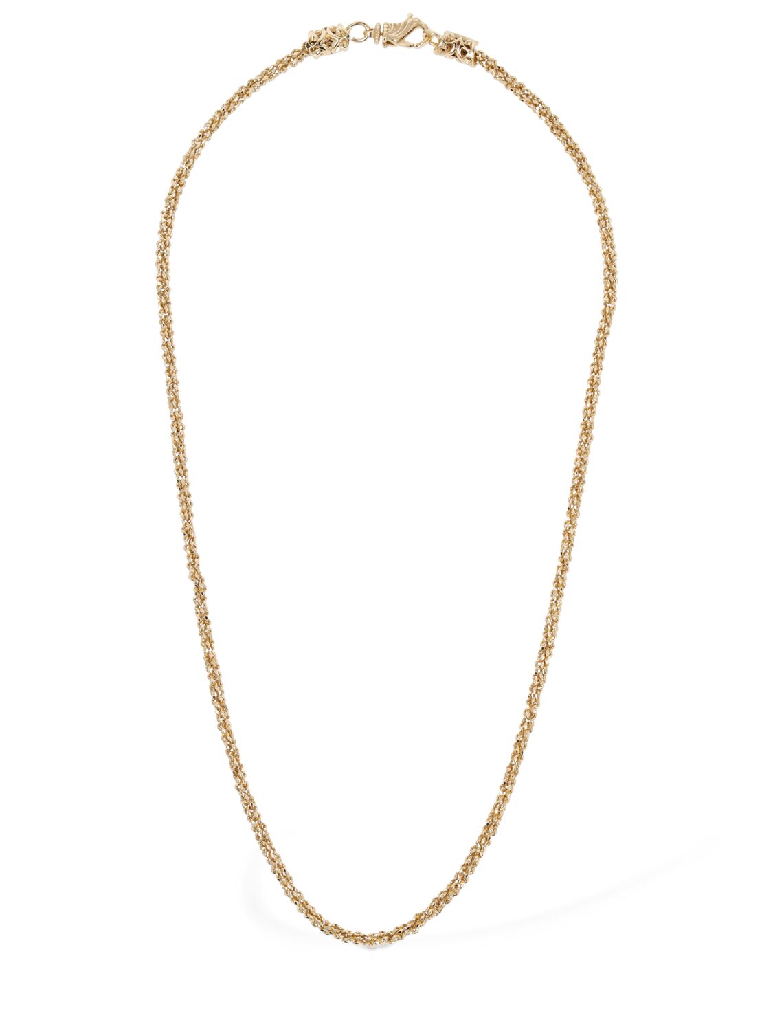 Emanuele Bicocchi Margarita Twisted Chain Necklace In Gold