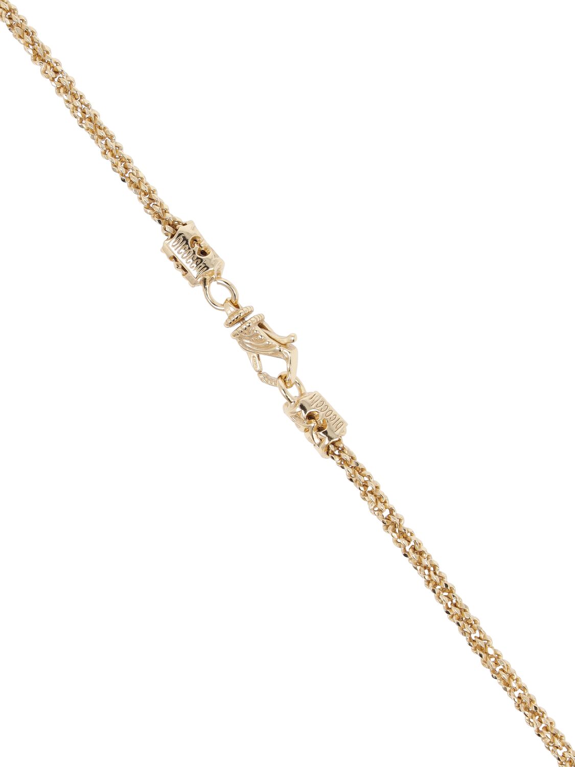 Shop Emanuele Bicocchi Margarita Twisted Chain Necklace In Gold